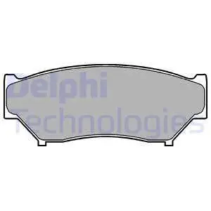 Тормозные колодки, дисковые. Delphi LP0967