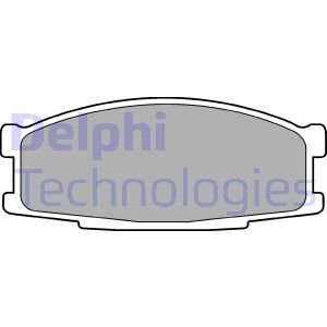Дискові гальмівні колодки, комплект Delphi LP0981