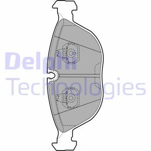 Комплект тормозных колодок из 4 шт. дисков Delphi LP1002 (фото 1)