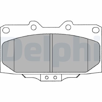 Тормозные колодки, дисковый тормоз.) Delphi LP1020