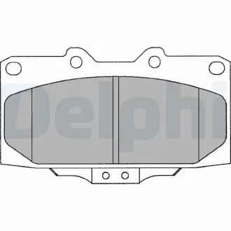 Тормозные колодки, дисковый тормоз.) Delphi LP1020