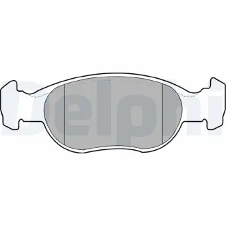 Тормозные колодки дисковые FIAT Punto "F "99-09 Delphi LP1385