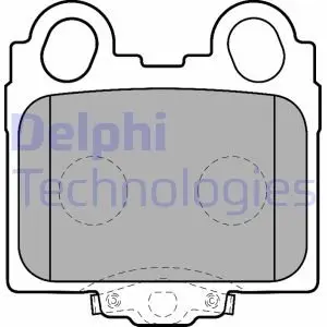 Тормозные колодки, дисковые. Delphi LP1510