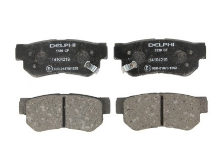 Комплект тормозных колодок из 4 шт. дисков Delphi LP1539