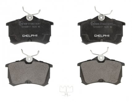 Комплект тормозных колодок из 4 шт. дисков Delphi LP1626 (фото 1)