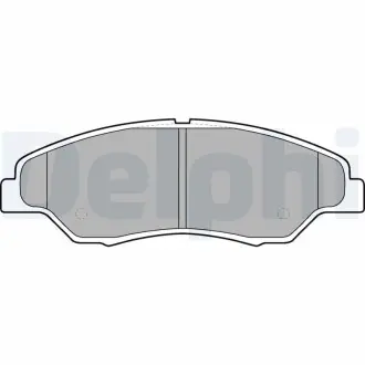 Тормозные колодки дисковые KIA Sportage "F "99-04 Delphi LP1634