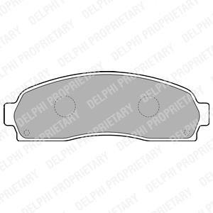 Тормозные колодки, дисковый тормоз.) Delphi LP1757 (фото 1)