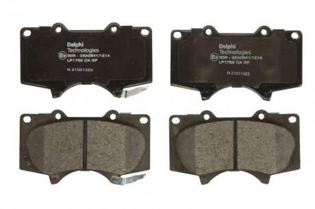 Комплект тормозных колодок из 4 шт. дисков Delphi LP1782 (фото 1)
