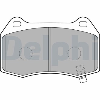 Гальмівні колодки, дискове гальмо (набір) Delphi LP1838