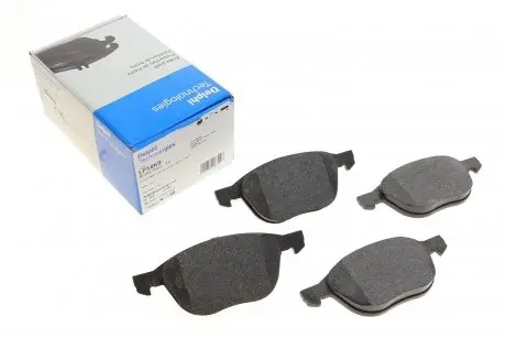 Тормозные колодки (передние) Ford Focus/Kuga/Connect/Mazda 3/5/Volvo C30/C70/S40 03- (Continental) Delphi LP1869