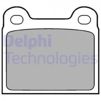 Комплект тормозных колодок из 4 шт. дисков Delphi LP18