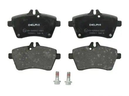 Тормозные колодки дисковые MERCEDES 169/245 A/B 'F'04-12 Delphi LP1948