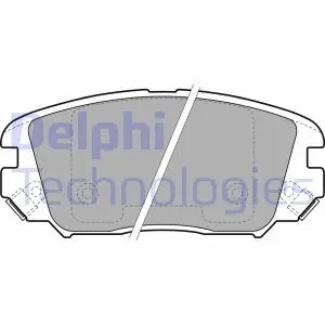 Тормозные колодки дисковые HYUNDAI Sonata/Grandeur/Tucson "F "05>> Delphi LP1974