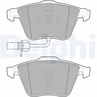 Гальмівні колодки, дискове гальмо (набір) Delphi LP2032