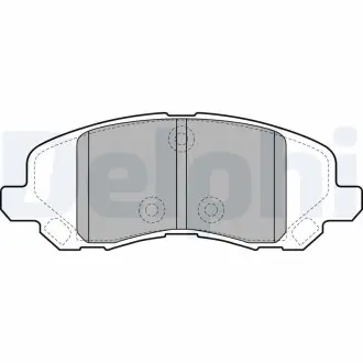 Гальмівні колодки, дискове гальмо (набір) Delphi LP2038
