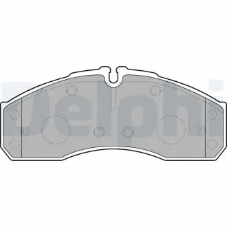 Гальмівні колодки, дискове гальмо (набір) Delphi LP2042