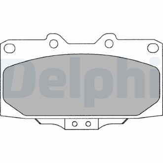 A_Гальмівні колодки дискові SUBARU Impreza "F "00-07 - знято з виробництва Delphi LP2044