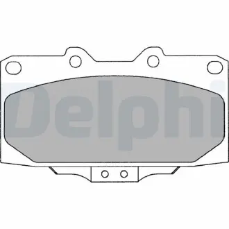 A_Гальмівні колодки дискові SUBARU Impreza "F "00-07 - знято з виробництва Delphi LP2044
