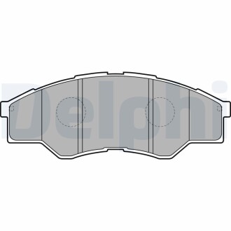 Гальмівні колодки, дискове гальмо (набір) Delphi LP2060 (фото 1)