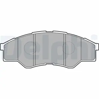 A_Гальмівні колодки дискові TOYOTA Hilux pikap "F "07>> Delphi LP2060