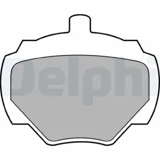 Гальмівні колодки, дискове гальмо (набір) Delphi LP211