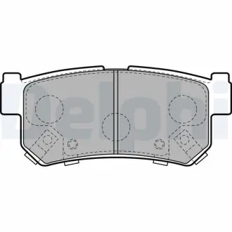 Гальмівні колодки, дискове гальмо (набір) Delphi LP2127