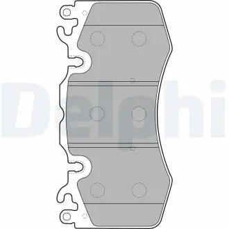 Тормозные колодки, дисковый тормоз.) Delphi LP2187