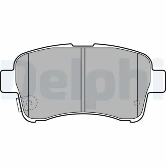 Гальмівні колодки, дискове гальмо (набір) Delphi LP2205