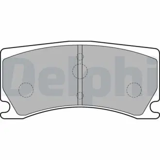Гальмівні колодки, дискове гальмо (набір) Delphi LP2217
