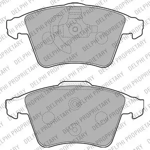 Тормозные колодки, дисковые. Delphi LP2224