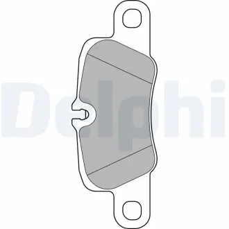 Гальмівні колодки, дискове гальмо (набір) Delphi LP2237