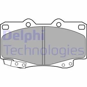 Тормозные колодки, дисковые. Delphi LP2242