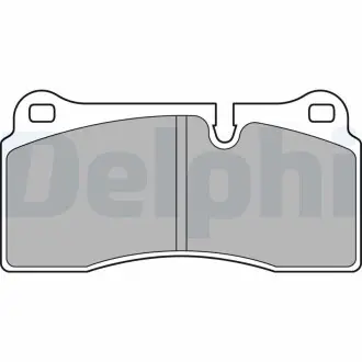 Дисковые тормозные колодки, комплект Delphi LP2448