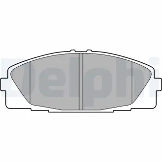 Тормозные колодки дисковые TOYOTA Hiace "F "05>> Delphi LP2473