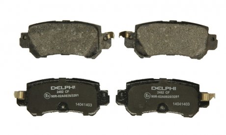 Тормозные колодки, дисковые. Delphi LP2482