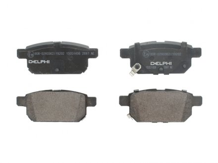 Комплект тормозных колодок из 4 шт. дисков Delphi LP2687