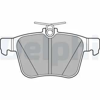 Гальмівні колодки дискові AUDI/VW A3/Golf "R "12>> Delphi LP2697