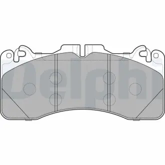 Дисковые тормозные колодки, комплект Delphi LP2760