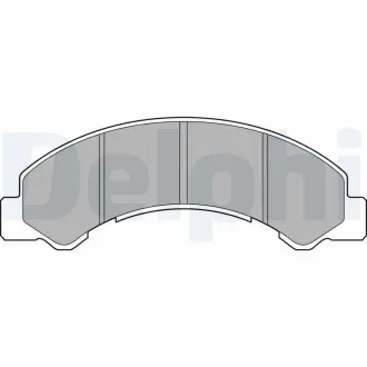 Дискові гальмівні колодки, комплект Delphi LP2769