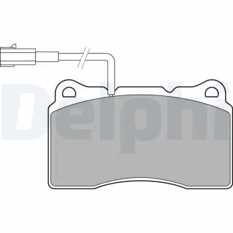 Дискові гальмівні колодки, комплект Delphi LP3157