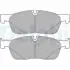 Комплект гальмівних колодок передн, JAGUAR F-PACE, XE, XF II, XF SPORTBRAKE, LAND ROVER RANGE ROVER VELAR 2.0-3.0H 03.15- Delphi LP3188 (фото 1)