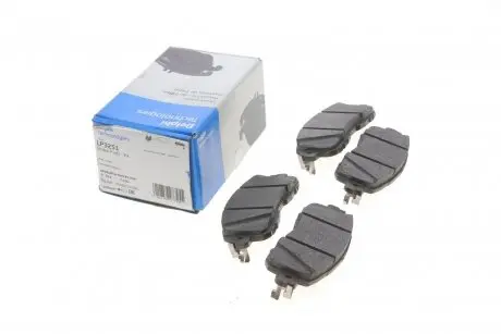 Тормозные колодки (передние) Nissan Leaf 14-/Altima III 13- (Nisshinbo) Delphi LP3251