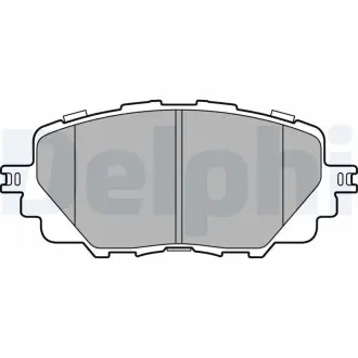 Гальмівні колодки дискові FIAT/MAZDA 124Spider/MX5 "F "15>> Delphi LP3284