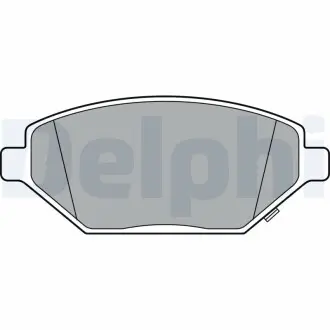 Тормозные колодки, дисковые. Delphi LP3301