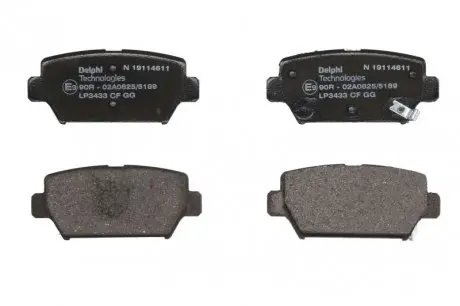 Комплект тормозных колодок Delphi LP3433