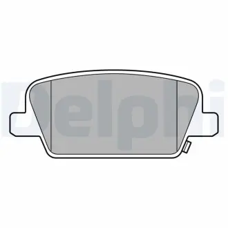 Гальмівні колодки, дискові Delphi LP3554