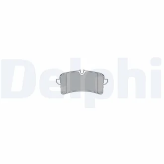 Комплект гальмівних колодок задн, BENTLEY MULSANNE, PORSCHE MACAN 2.0-6.8 02.14- Delphi LP3577