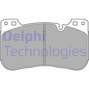 Комплект гальмівних колодок передн, BMW 3 (G20, G80, G28), 3 (G21, G81), 4 (G22, G82), 4 (G23, G83), 5 (G30, F90), 8 (G14, F91), 8 (G15, F92), 8 GRAN COUPE (G16, F93), X5 (G05 3.0/4.4/4.4H 09.17- Delphi LP3626