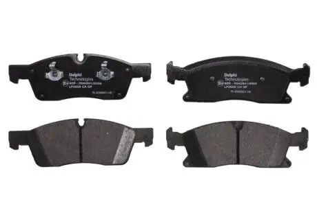 Комплект гальмівних колодок передн, MERCEDES GLE (W166), M (W166), JEEP GRAND CHEROKEE IV 2.2D-6.4 06.11- Delphi LP3628