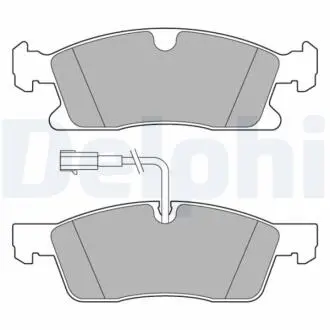 Комплект гальмівних колодок передн, MASERATI LEVANTE 3.0/3.0D 06.16- Delphi LP3634